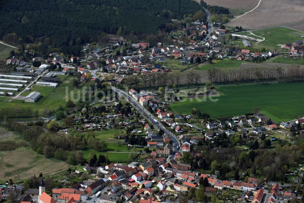 Luftbild Trebbin - Stadtzentrum im Innenstadtbereich in Trebbin im Bundesland Brandenburg