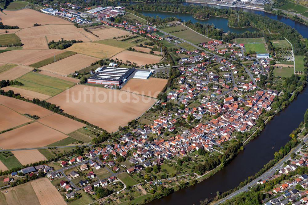 Luftaufnahme Trennfeld - Stadtzentrum im Innenstadtbereich in Trennfeld im Bundesland Bayern, Deutschland