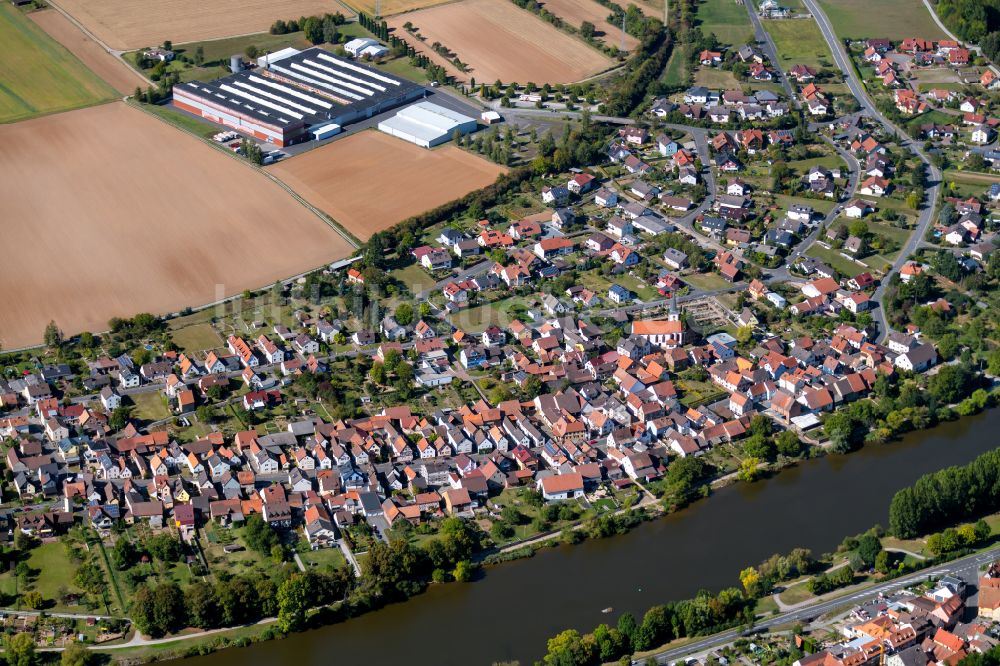 Trennfeld Aus Der Vogelperspektive Stadtzentrum Im Innenstadtbereich In Trennfeld Im Bundesland