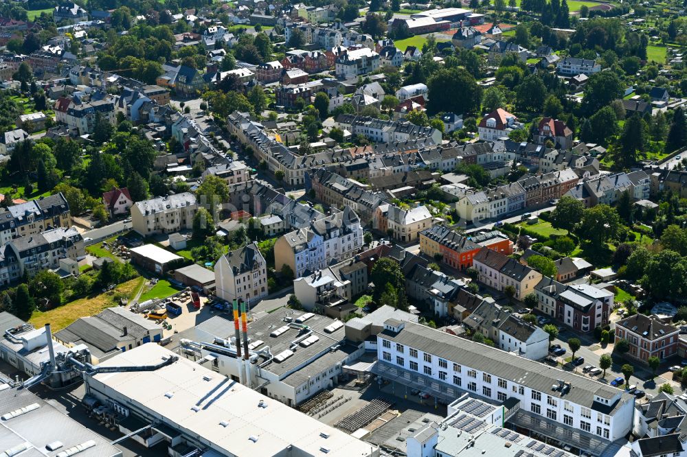 Luftbild Treuen - Stadtzentrum im Innenstadtbereich in Treuen im Bundesland Sachsen, Deutschland