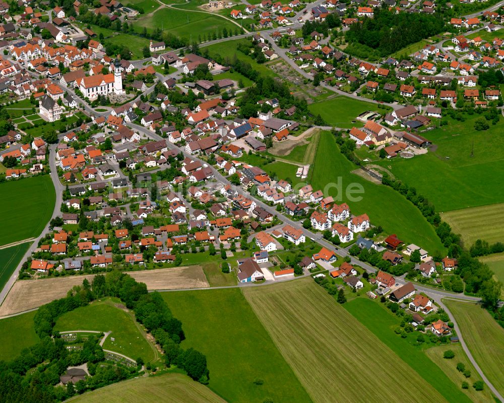 Luftbild Ummendorf - Stadtzentrum im Innenstadtbereich in Ummendorf im Bundesland Baden-Württemberg, Deutschland