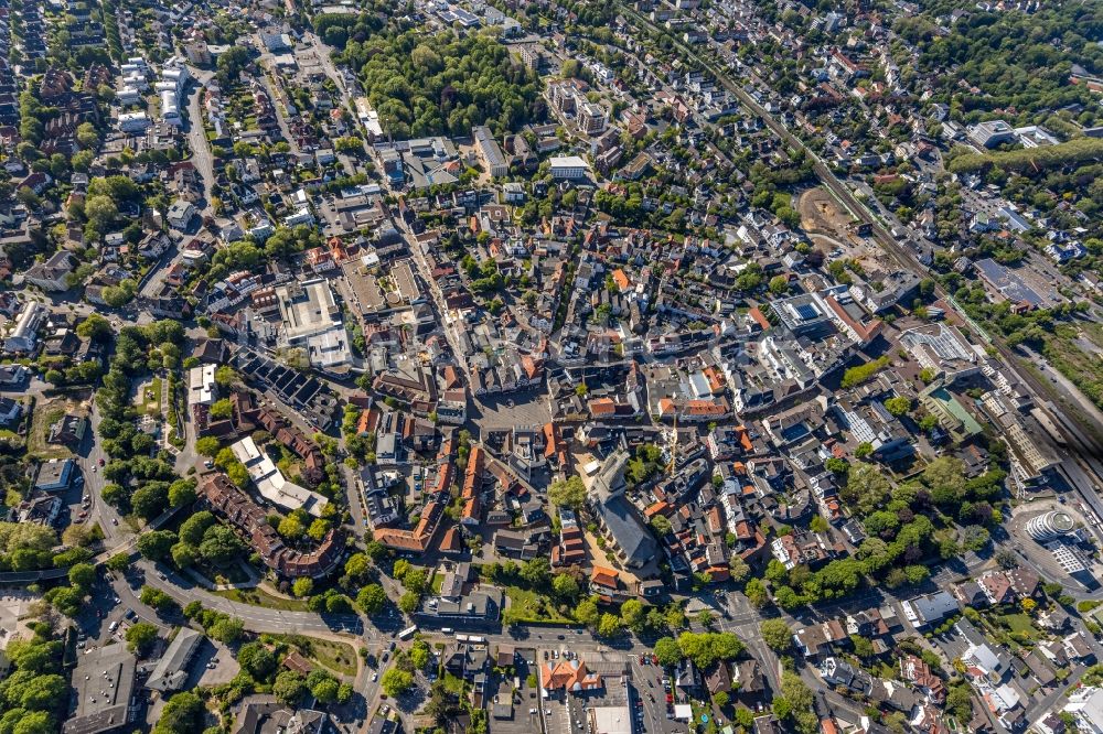 Luftbild Unna - Stadtzentrum im Innenstadtbereich in Unna im Bundesland Nordrhein-Westfalen, Deutschland