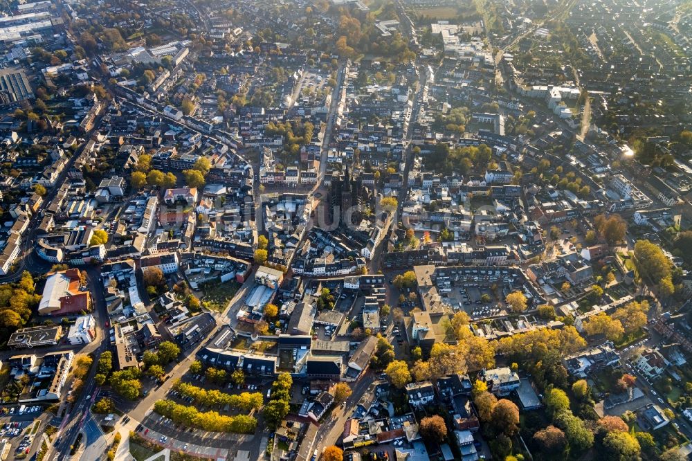 Viersen von oben - Stadtzentrum im Innenstadtbereich in Viersen im Bundesland Nordrhein-Westfalen, Deutschland