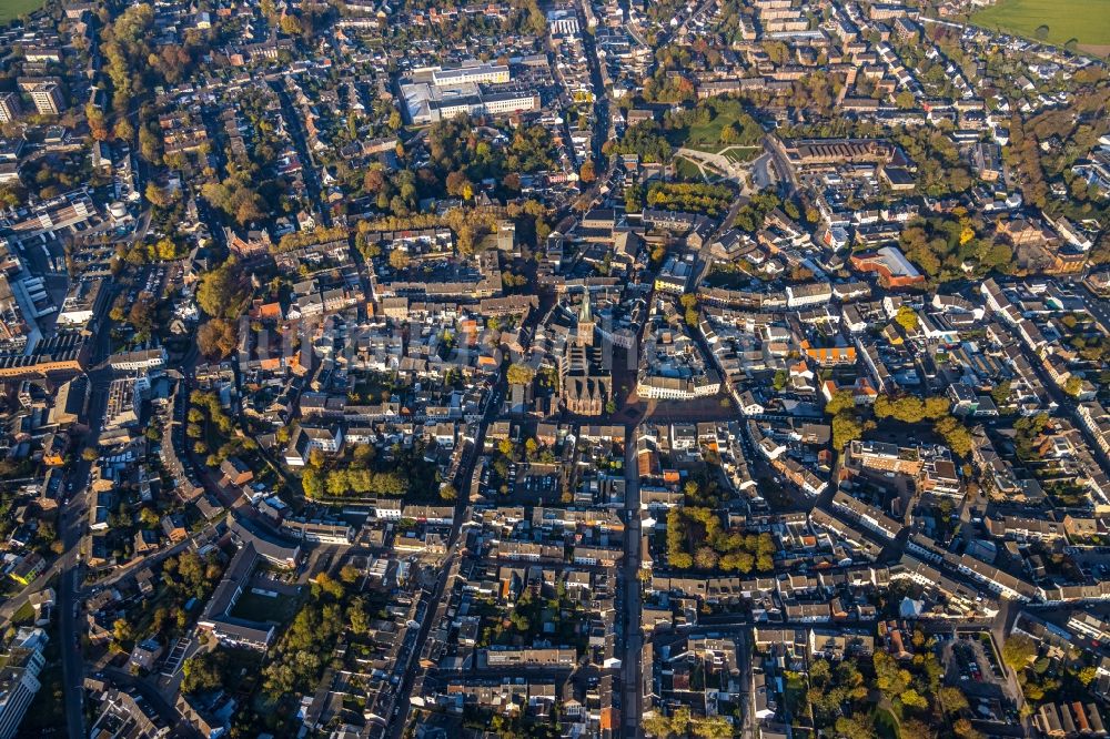 Viersen aus der Vogelperspektive: Stadtzentrum im Innenstadtbereich in Viersen im Bundesland Nordrhein-Westfalen, Deutschland