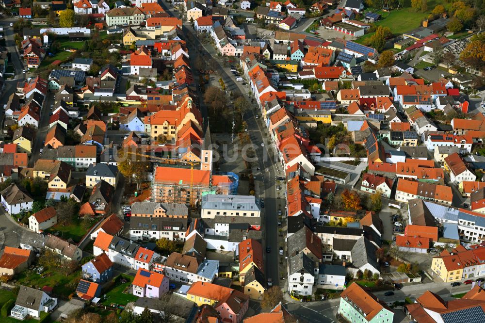 Luftbild Vohenstrauß - Stadtzentrum im Innenstadtbereich in Vohenstrauß im Bundesland Bayern, Deutschland