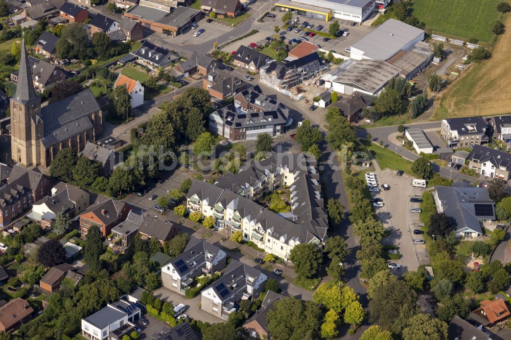 Geldern aus der Vogelperspektive: Stadtzentrum im Innenstadtbereich in Walbeck im Bundesland Nordrhein-Westfalen, Deutschland