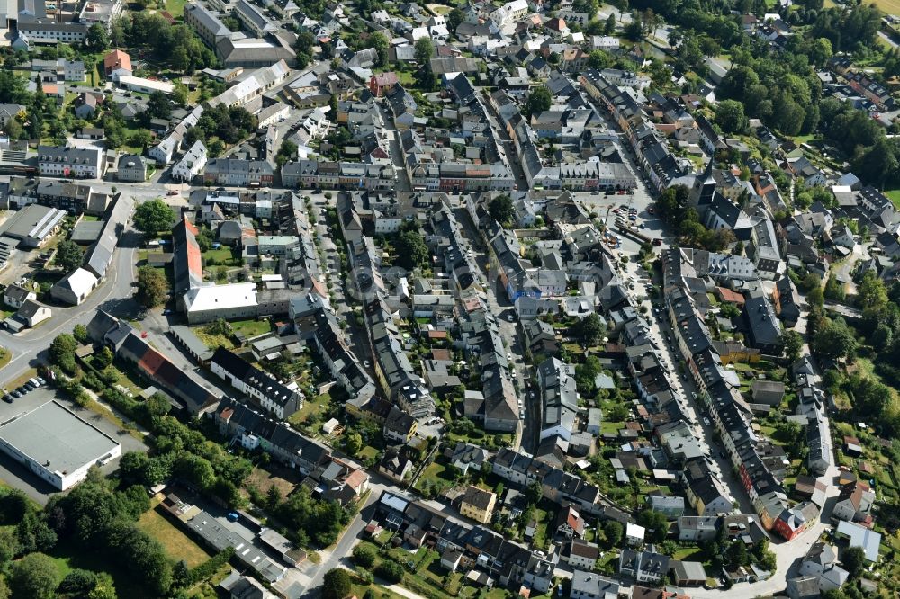 Weißenstadt von oben - Stadtzentrum im Innenstadtbereich in Weißenstadt im Bundesland Bayern