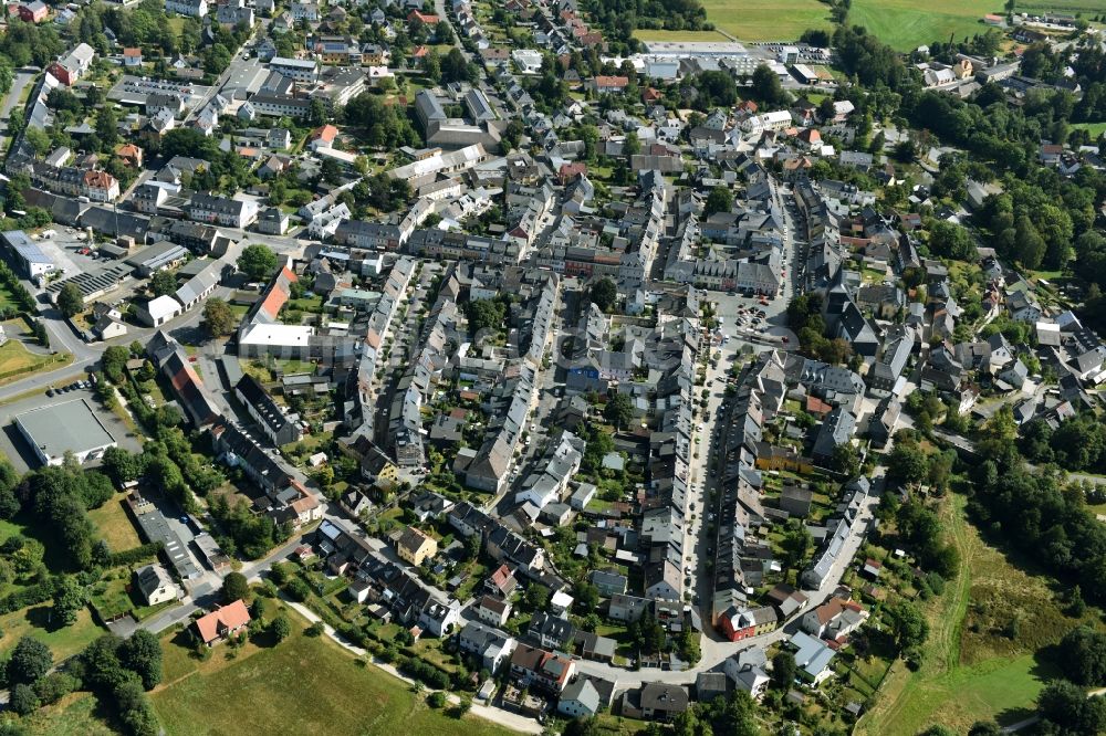 Luftbild Weißenstadt - Stadtzentrum im Innenstadtbereich in Weißenstadt im Bundesland Bayern