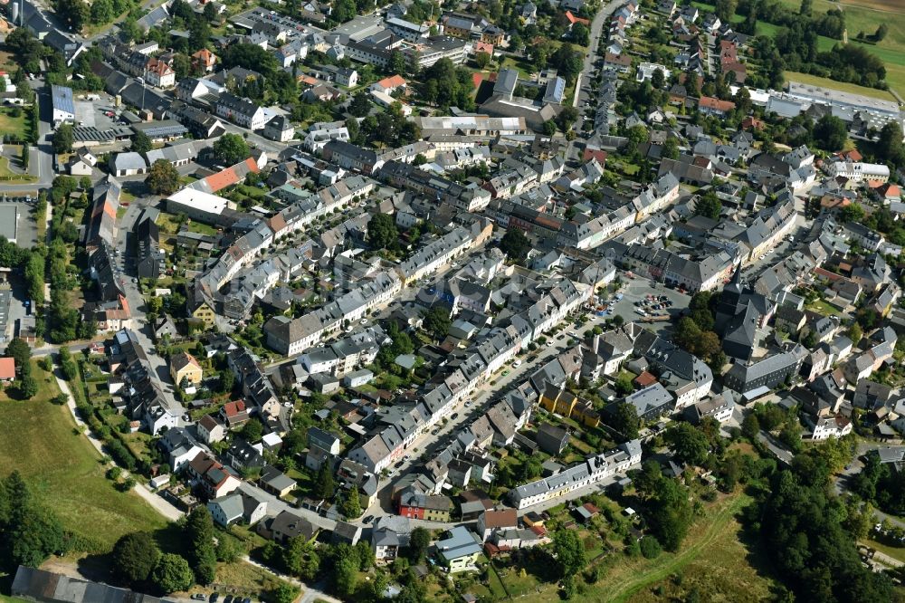 Luftaufnahme Weißenstadt - Stadtzentrum im Innenstadtbereich in Weißenstadt im Bundesland Bayern