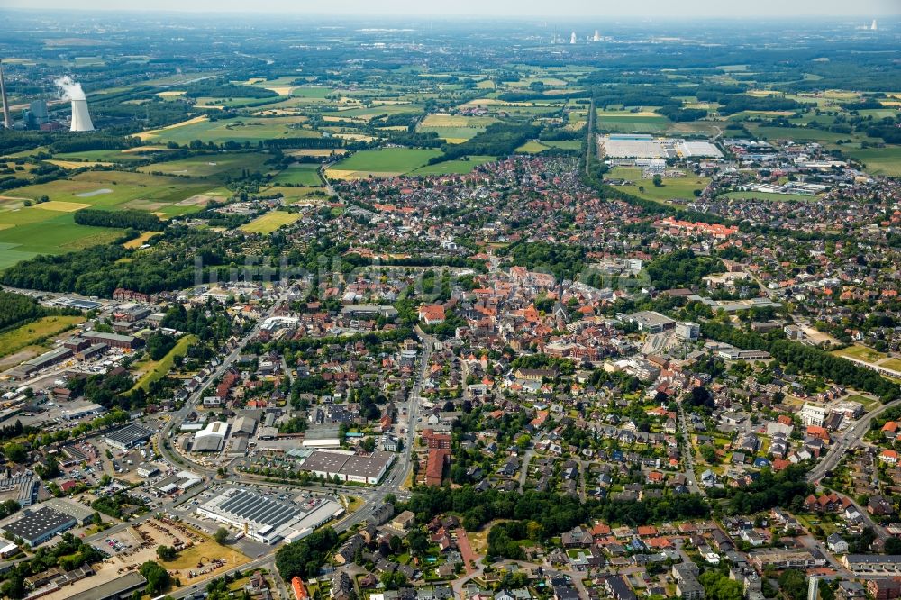 Luftbild Werne - Stadtzentrum im Innenstadtbereich in Werne im Bundesland Nordrhein-Westfalen