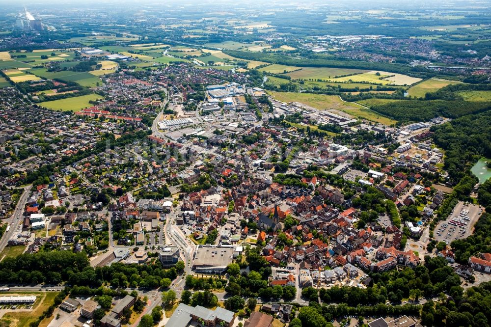 Luftaufnahme Werne - Stadtzentrum im Innenstadtbereich in Werne im Bundesland Nordrhein-Westfalen