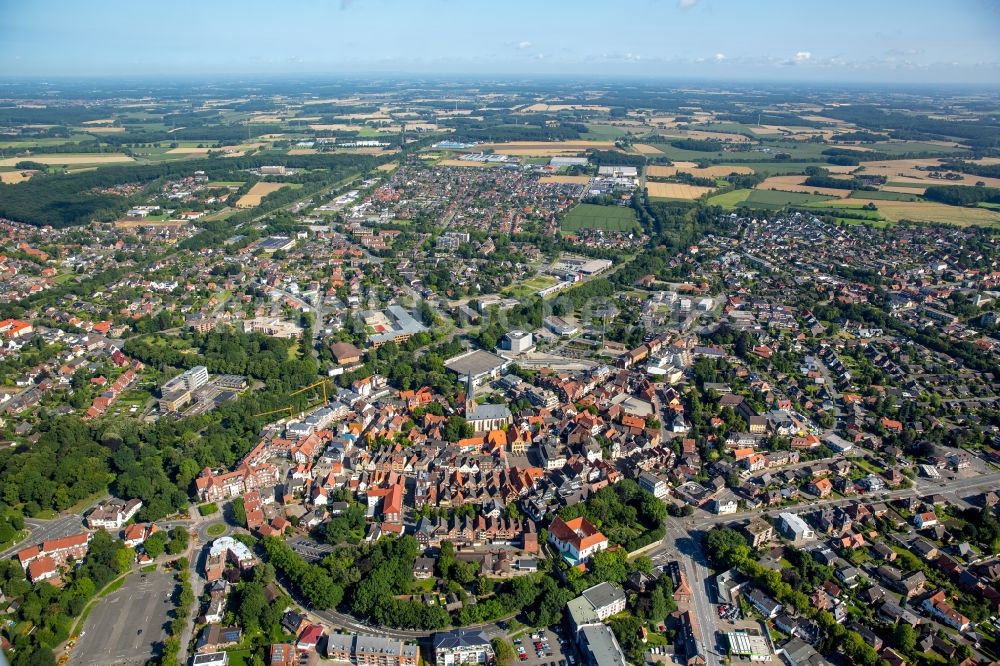 Luftaufnahme Werne - Stadtzentrum im Innenstadtbereich in Werne im Bundesland Nordrhein-Westfalen