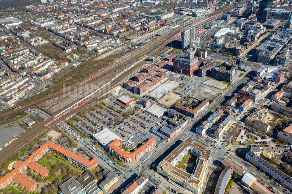 Luftbild Dortmund - Stadtzentrum im Innenstadtbereich am Westentor im Ortsteil Westpark in Dortmund im Bundesland Nordrhein-Westfalen