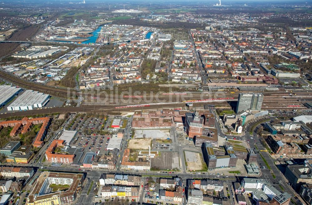 Luftaufnahme Dortmund - Stadtzentrum im Innenstadtbereich am Westentor im Ortsteil Westpark in Dortmund im Bundesland Nordrhein-Westfalen