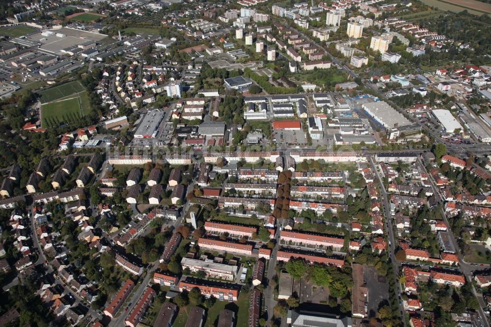 Wiesbaden aus der Vogelperspektive: Stadtzentrum im Innenstadtbereich in Wiesbaden im Bundesland Hessen, Deutschland