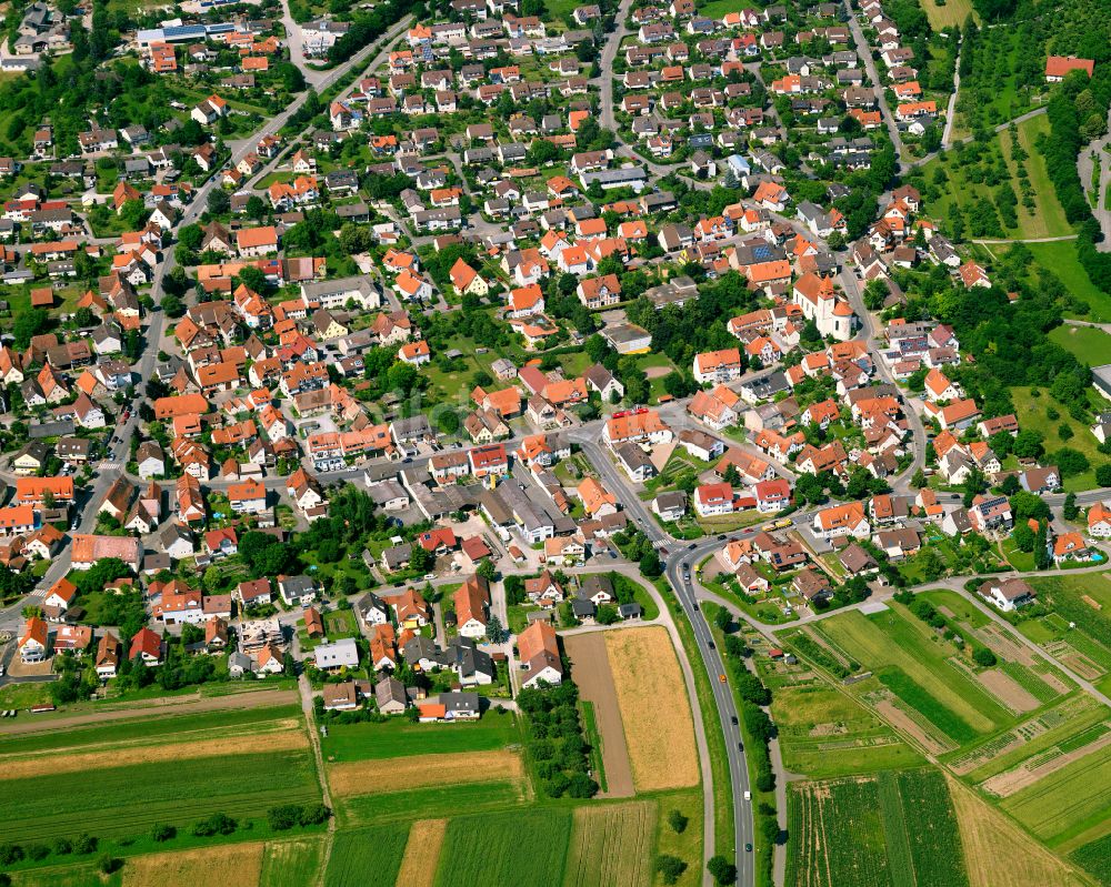 Luftbild Wurmlingen - Stadtzentrum im Innenstadtbereich in Wurmlingen im Bundesland Baden-Württemberg, Deutschland