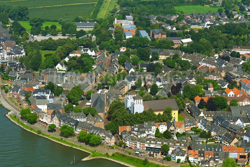 Luftbild Xanten - Stadtzentrum im Innenstadtbereich in Xanten im Bundesland Nordrhein-Westfalen, Deutschland