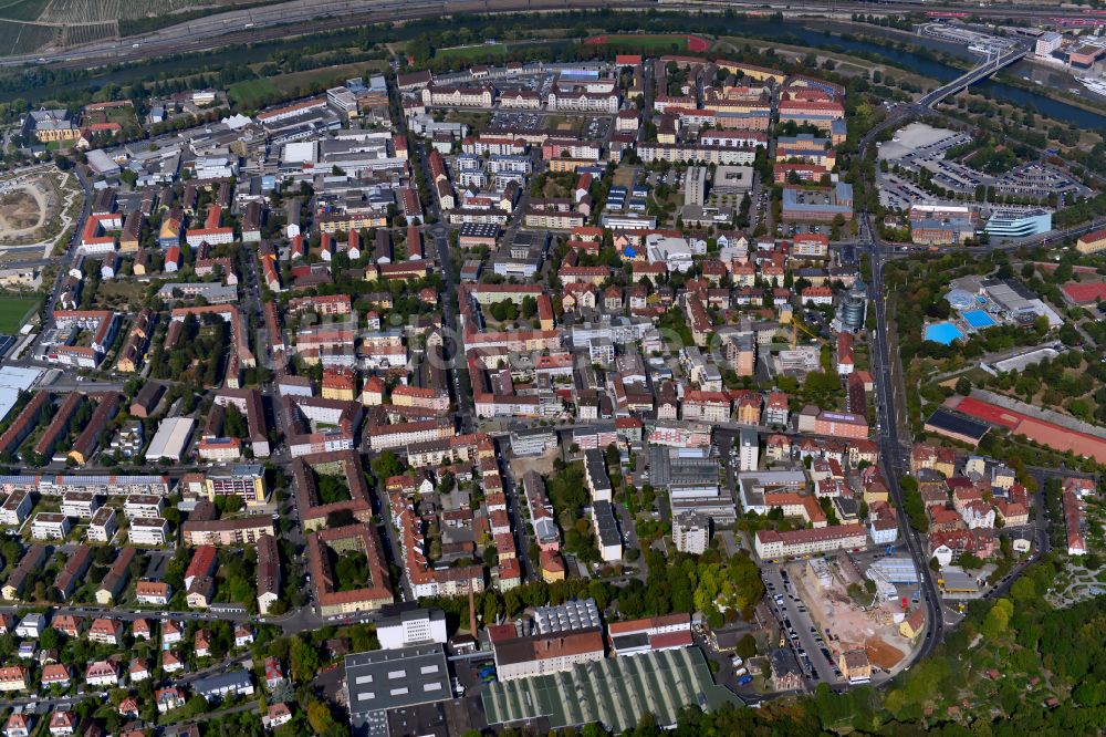 Luftbild Zellerau - Stadtzentrum im Innenstadtbereich in Zellerau im Bundesland Bayern, Deutschland