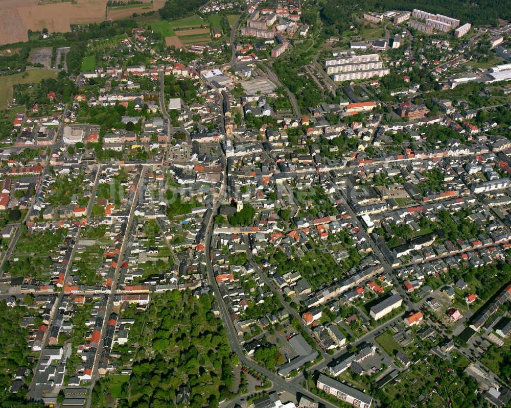 Luftbild Zeulenroda - Stadtzentrum im Innenstadtbereich in Zeulenroda im Bundesland Thüringen, Deutschland