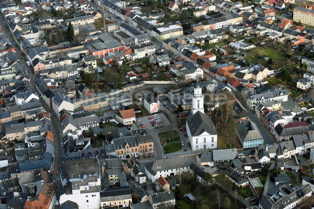 Luftaufnahme Zeulenroda-Triebes - Stadtzentrum im Innenstadtbereich in Zeulenroda-Triebes im Bundesland Thüringen