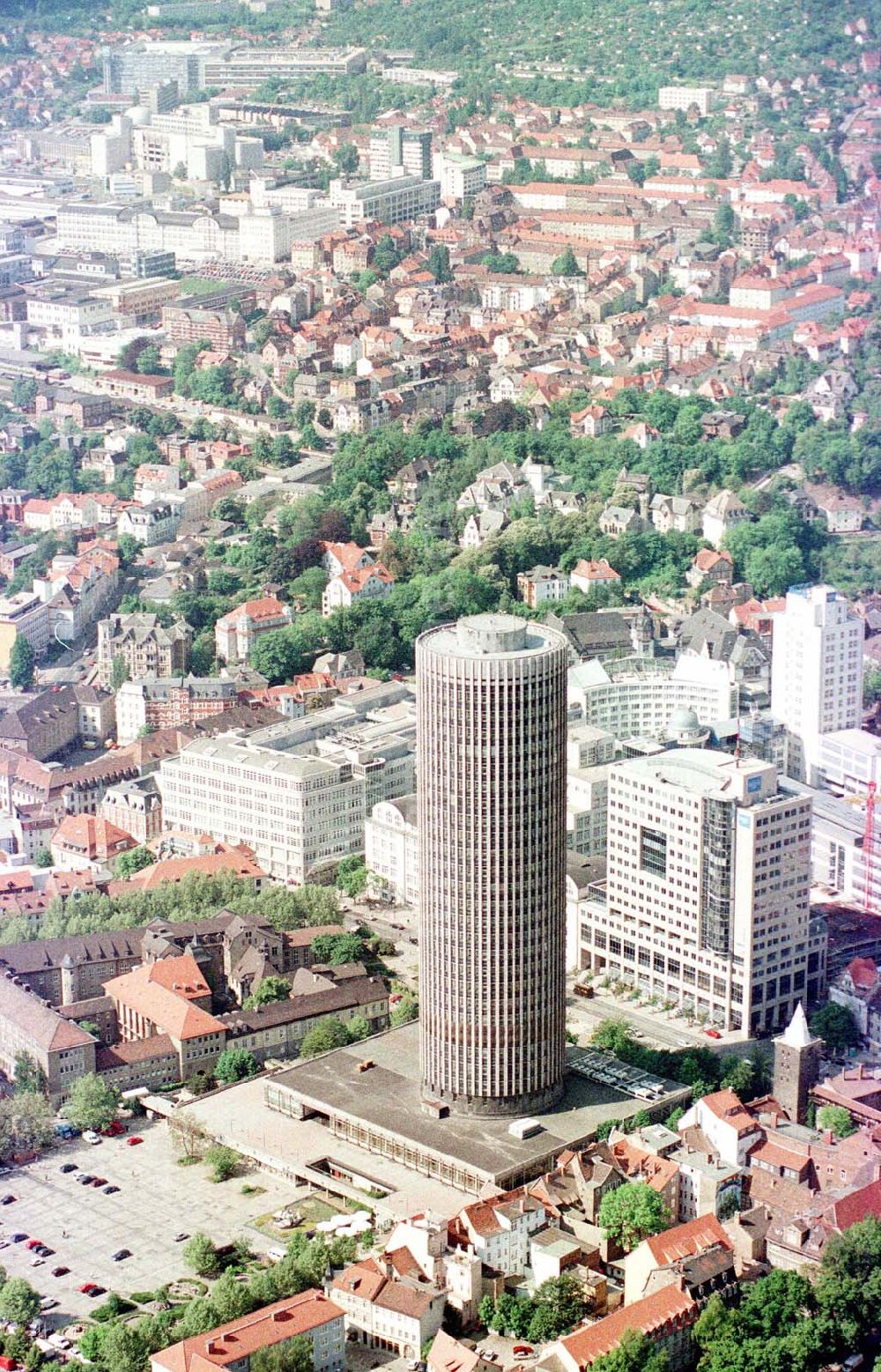 Luftaufnahme Jena - Stadtzentrum Jena.