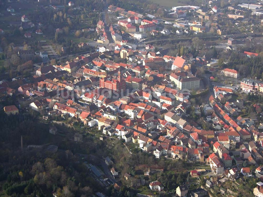 Luftaufnahme Kamenz - Stadtzentrum Kamenz / Sachsen