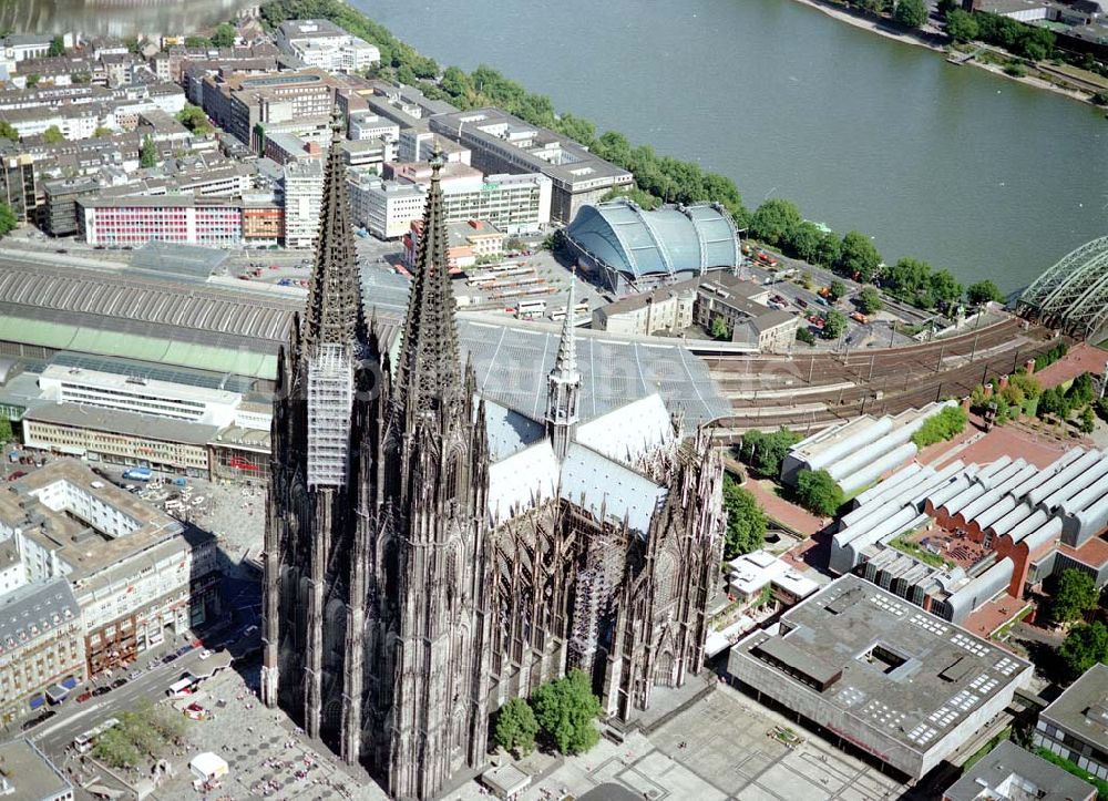 Köln von oben - Stadtzentrum Köln mit dem Dom.