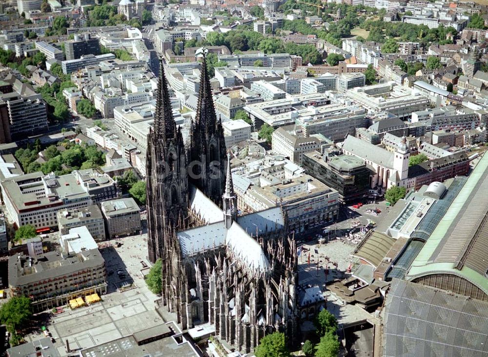 Köln von oben - Stadtzentrum Köln mit dem Dom.