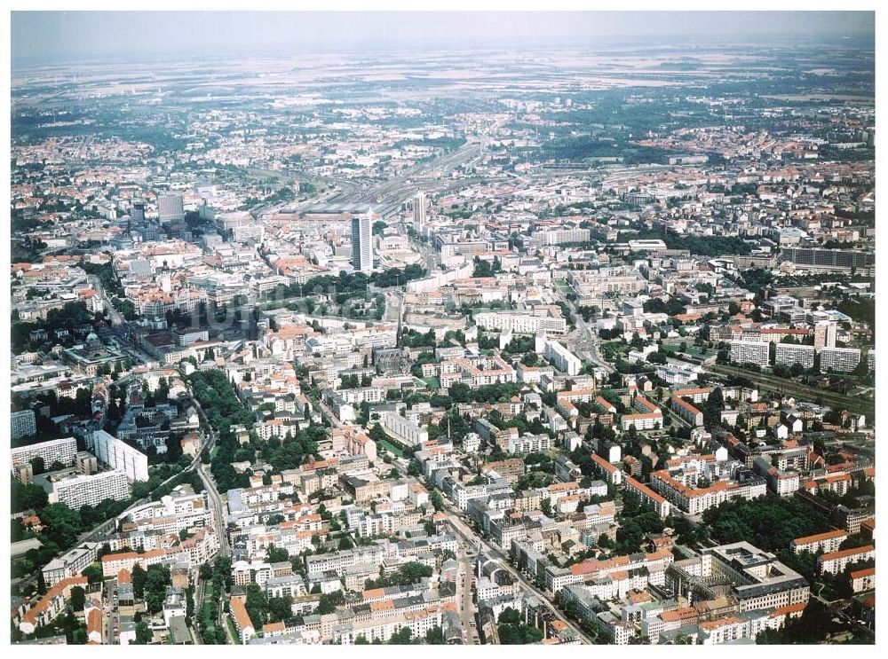 Leipzig aus der Vogelperspektive: Stadtzentrum von Leipzig