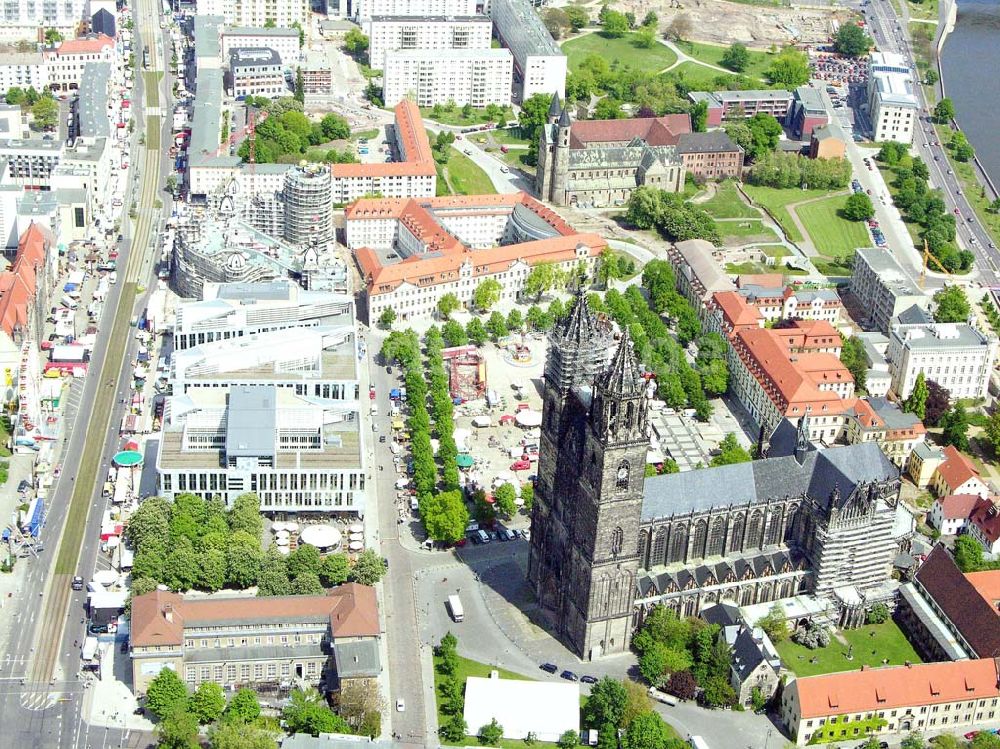 Magdeburg aus der Vogelperspektive: Stadtzentrum vom Magdeburg