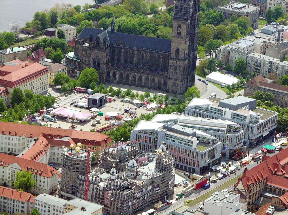 Magdeburg aus der Vogelperspektive: Stadtzentrum vom Magdeburg