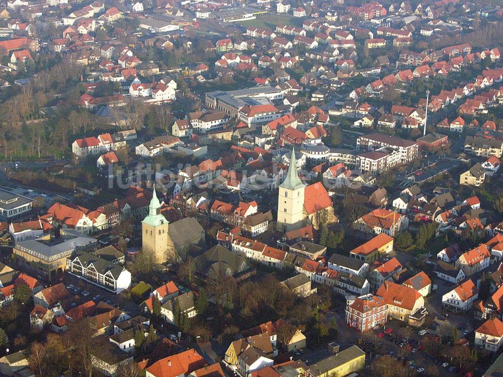 Luftaufnahme Melle - Stadtzentrum von Melle