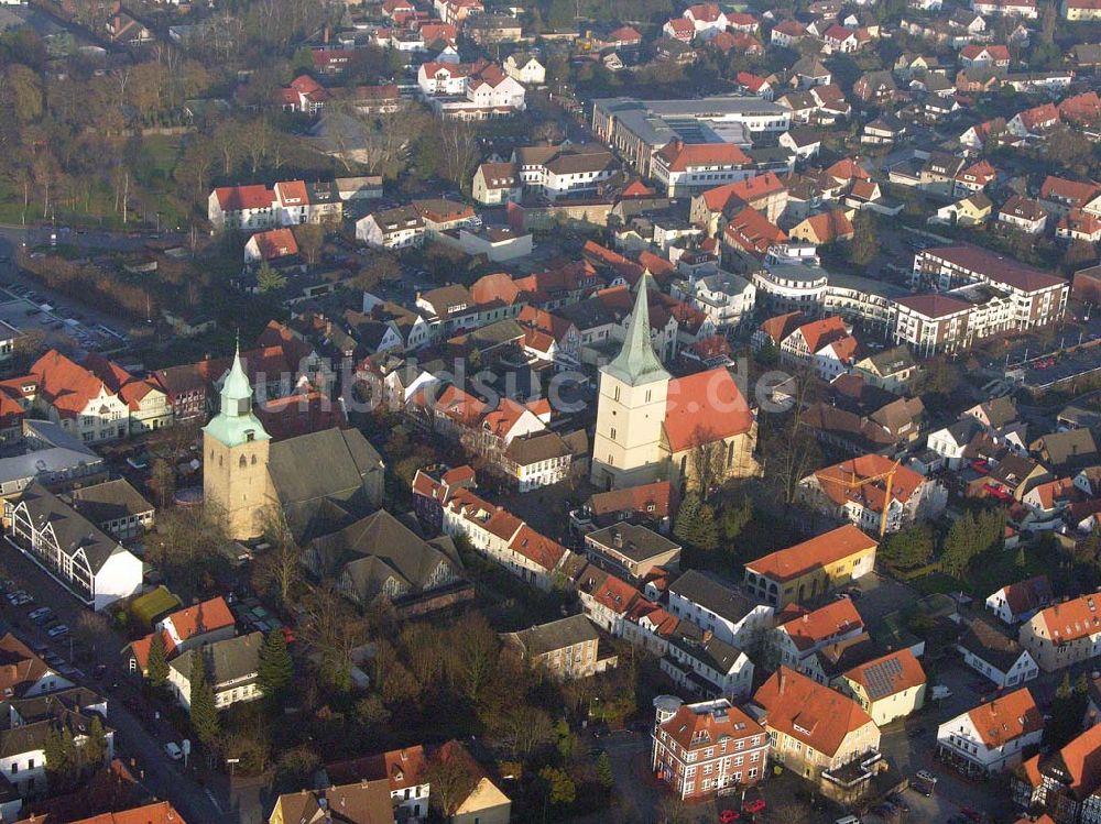 Melle von oben - Stadtzentrum von Melle