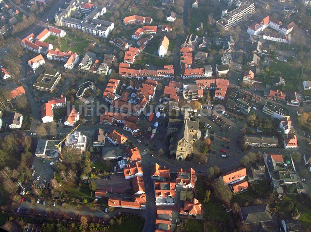 Luftbild Mettingen - Stadtzentrum von Mettingen