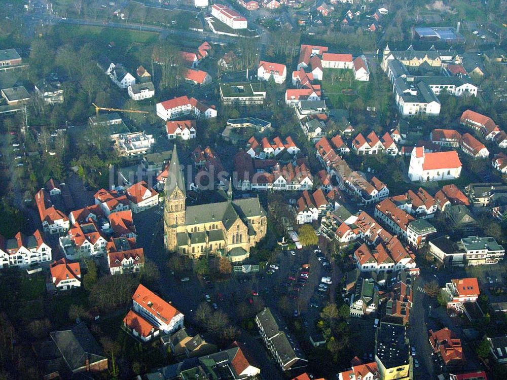 Mettingen von oben - Stadtzentrum von Mettingen