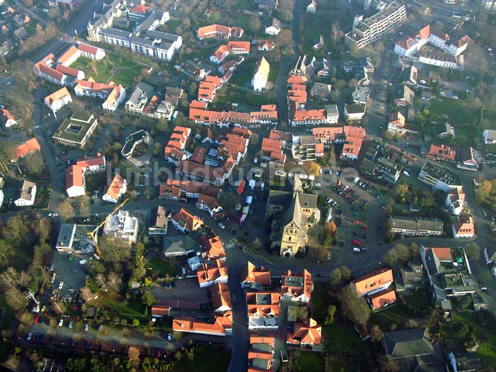 Luftaufnahme Mettingen - Stadtzentrum von Mettingen