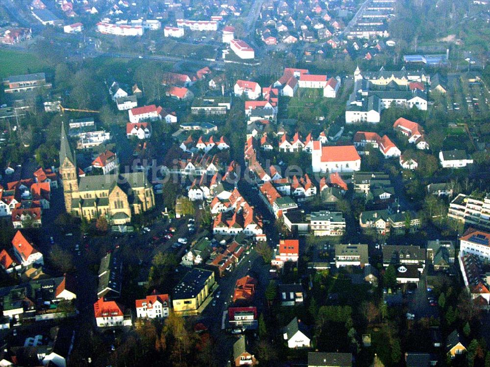 Luftbild Mettingen - Stadtzentrum von Mettingen