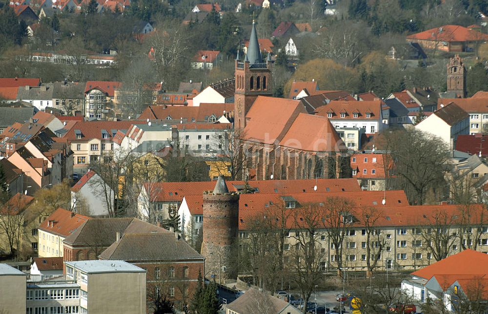 Luftbild Müncheberg - Stadtzentrum Müncheberg