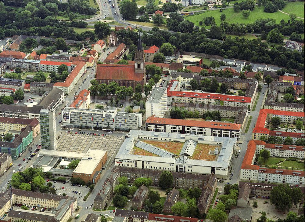 Luftbild Neubrandenburg - Stadtzentrum von Neubrandenburg