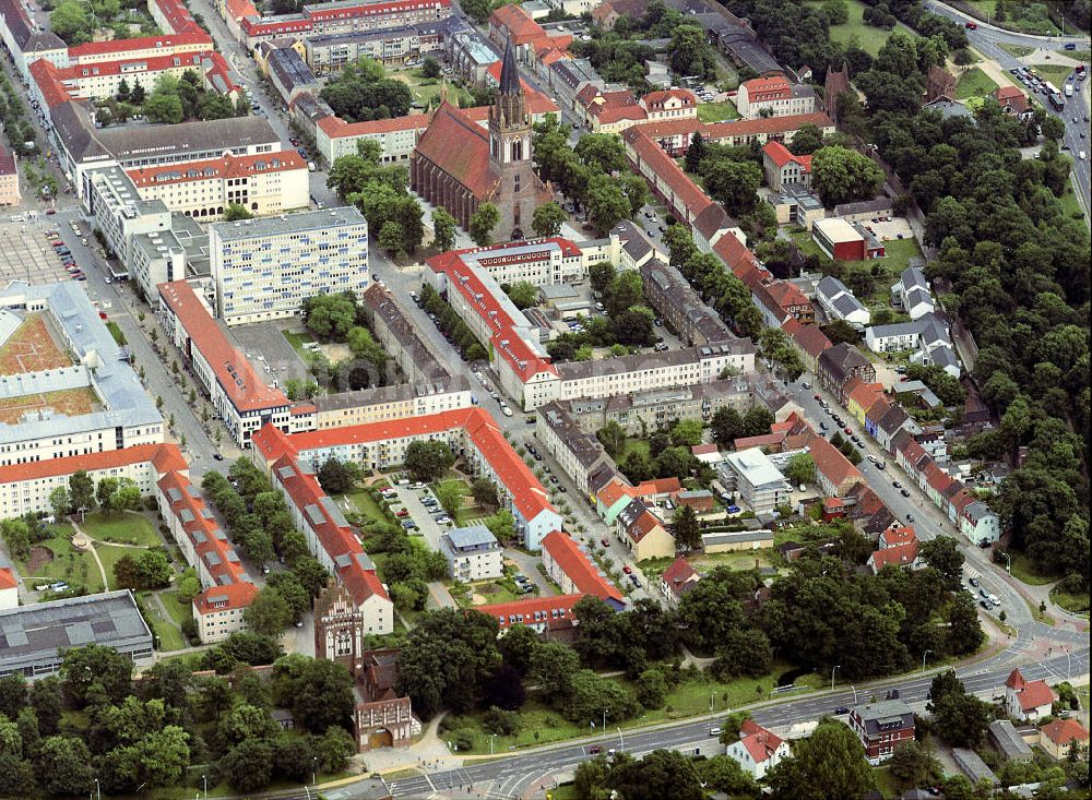 Neubrandenburg aus der Vogelperspektive: Stadtzentrum von Neubrandenburg