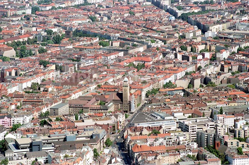 Luftbild Berlin Neukölln - 09.08.1995 Stadtzentrum Neukölln