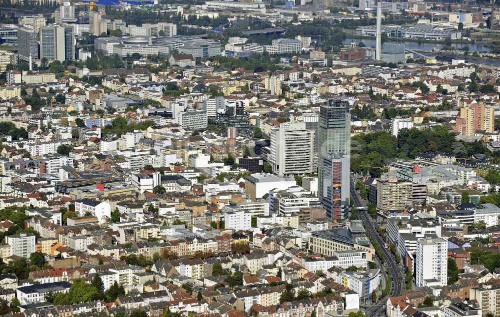 Offenbach von oben - Stadtzentrum Offenbach