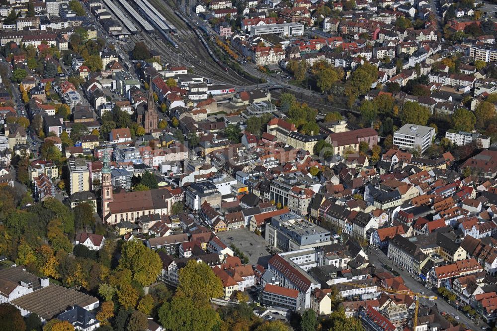 Luftaufnahme Offenburg - Stadtzentrum Offenburg