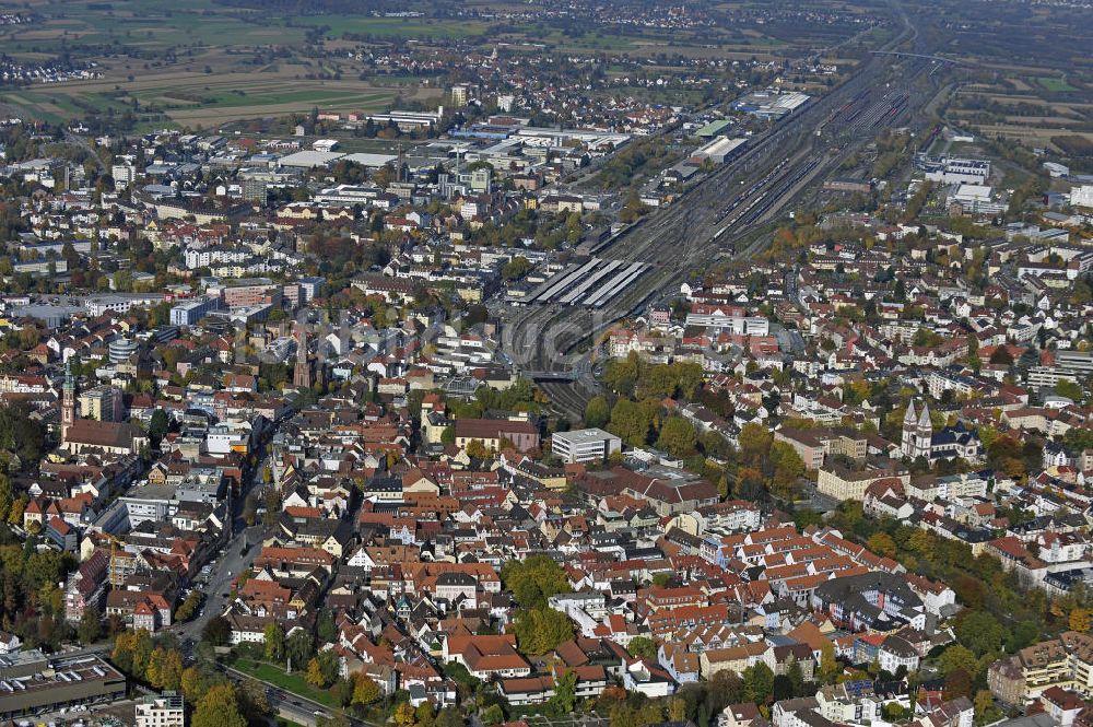 Luftbild Offenburg - Stadtzentrum Offenburg