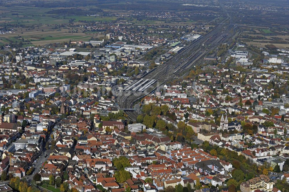 Luftaufnahme Offenburg - Stadtzentrum Offenburg