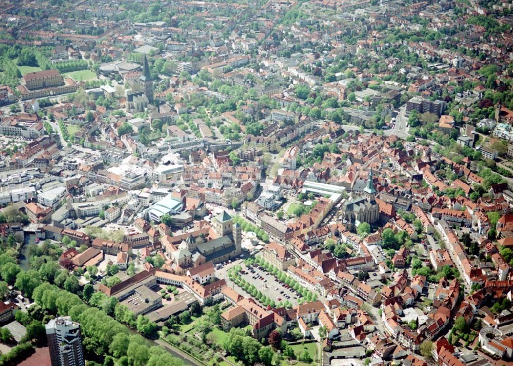 Osnabrück aus der Vogelperspektive: Stadtzentrum von Osnabrück