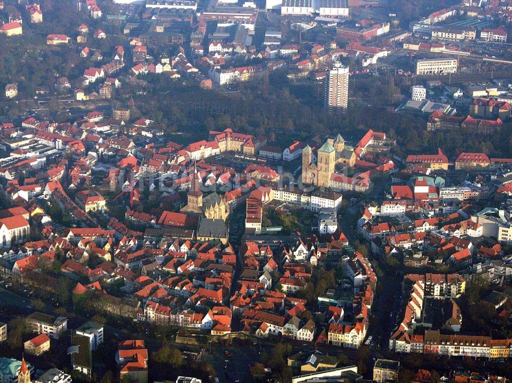 Osnabrück von oben - Stadtzentrum von Osnabrück