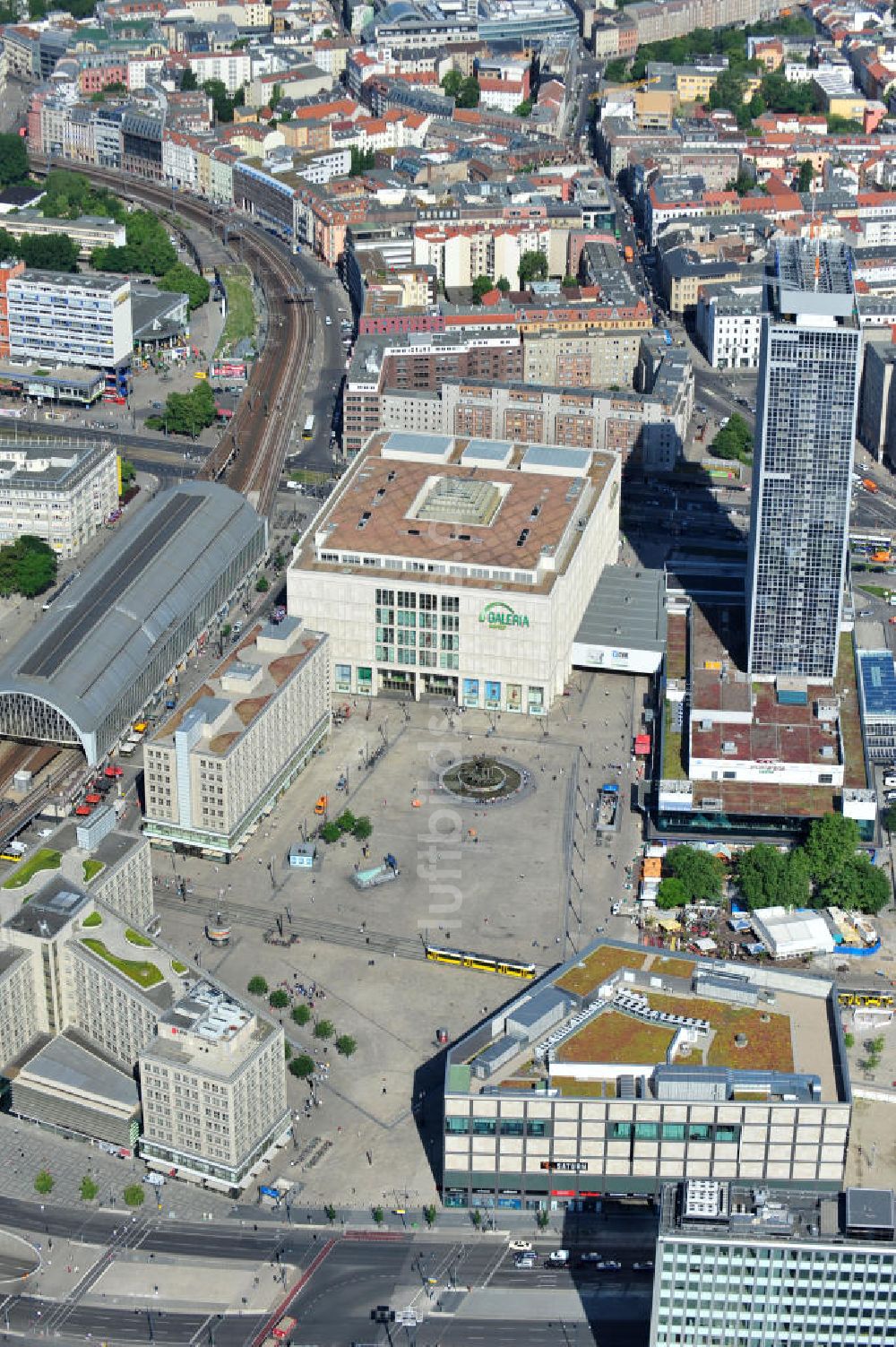 Luftbild Berlin Mitte - Stadtzentrum Ost am Alexanderplatz in Berlin-Mitte