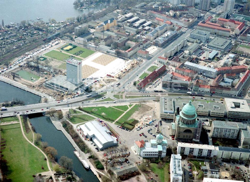 Luftaufnahme Potsdam / BRB - Stadtzentrum von Potsdam.