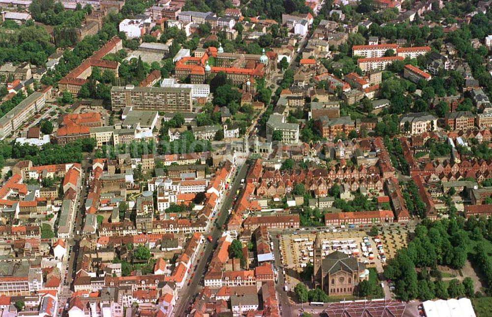 Luftaufnahme Potsdam-Stadt - Stadtzentrum Potsdam.